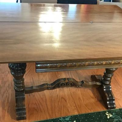 Lot #528 Flip Top Table Table