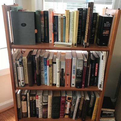 Lot #531 Wooden Collapsible Shelf with Books