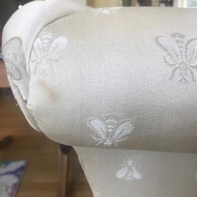 Gorgeous Ethan Allen Upholstered Camelback Sofa 