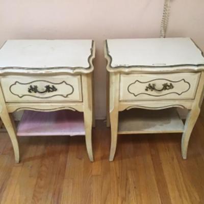 B3-102 Pair of French provincial nightstands ready for painting