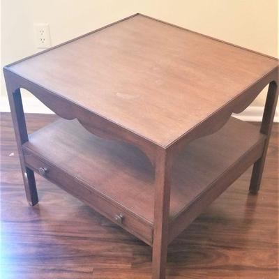 Lot #44  Vintage Kittering Side/Lamp Table with Drawer