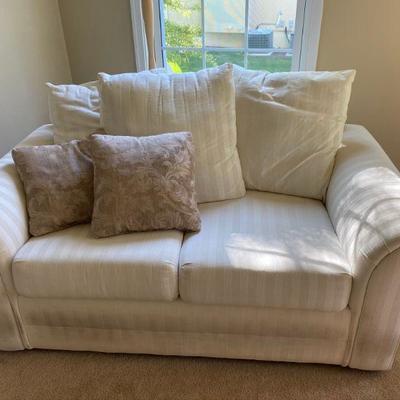 Jennifer Convertible White Couch (No Bed)
