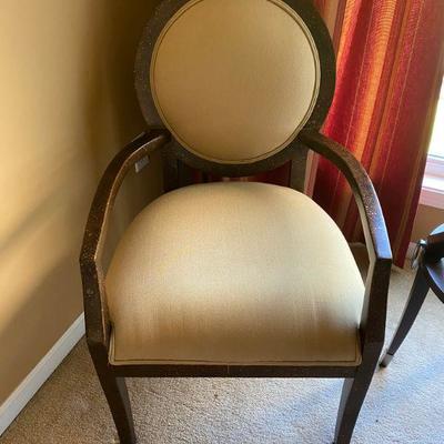 Two Ethan Allen Round Back Side Chairs