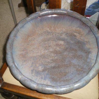 Large Vintage Fulper Pottery Rimmed Bowl