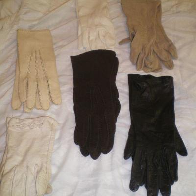 Lot of 6 pair of Vintage Gloves