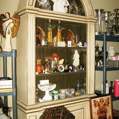 large tall dome top curio storage cabinet   BUY IT NOW $ 145.00