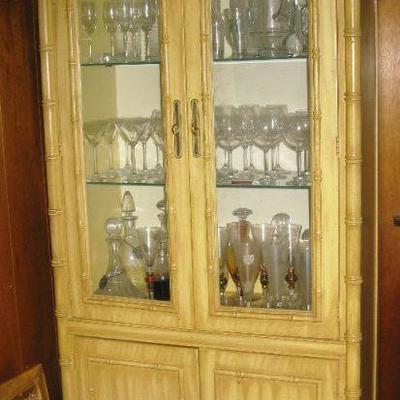 Thomasville tall china cabinet    BUY IT NOW $ 125.00