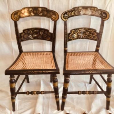 PAIR OF SHERATON FANCY CHAIRS