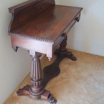 L115 - Antique Claw Foot Entry Table