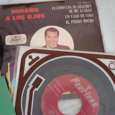 L120 - Various 45 rpm 7'' Vinyl Records Latin Hawaiian Oldies