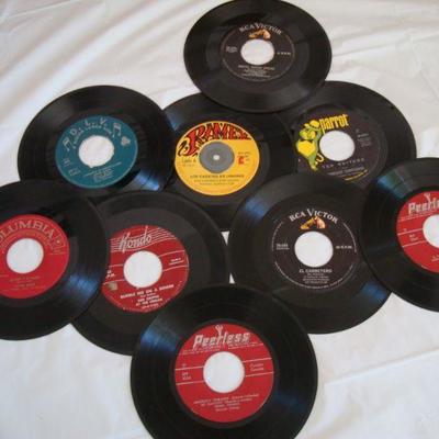 L120 - Various 45 rpm 7'' Vinyl Records Latin Hawaiian Oldies