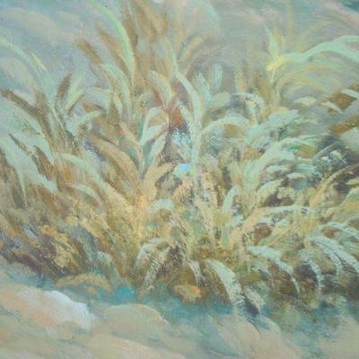 L127 - Large Don Hammer Painting on Canvas - MOUNTAIN LIONS 