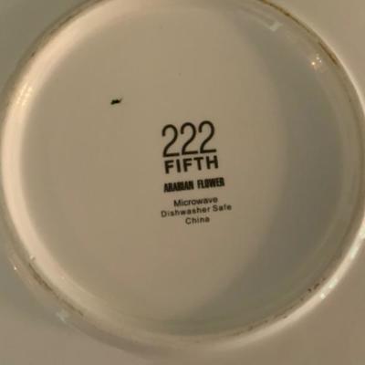 “ARABIAN FLOWER” BY 222 FIFTH, SERVICE FOR 8+ DINNERWARE