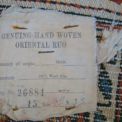 D116 - 100% Wool Pile Genuine Hand Woven Oriental Rug