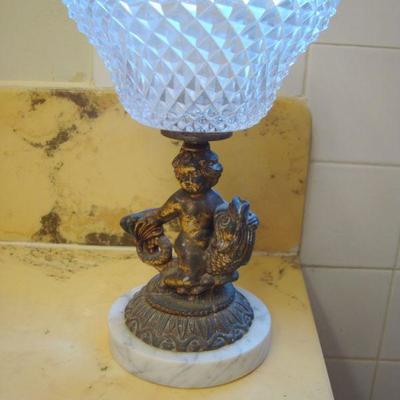 bd1 L125 - Cherub on Fish Compote Very Nice
