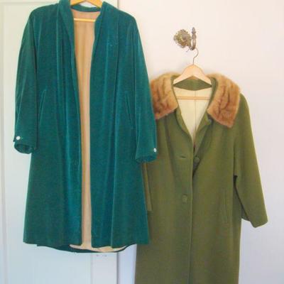 bd1 L130 - Womens Vintage Coat and Gown Lot 