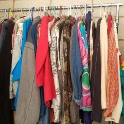 Racks of Women's Clothing by the piece - Some Vintage