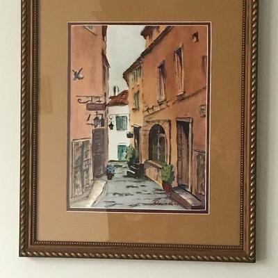Print of European Street