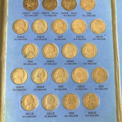 #8 Jefferson Nickle Collection 1938 to 1961