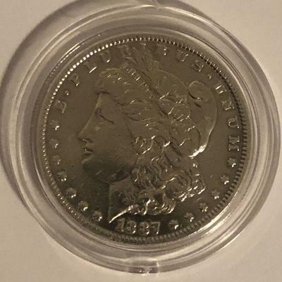 #21 1887 Morgan US Silver $1 Dollar