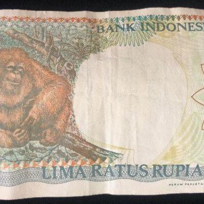 #29  Bank of Indonesian 500 Rupiah 1992 Bank Note 
