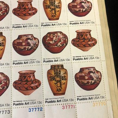 #40  (40) .13 Cent Pueblo Art USA stamp