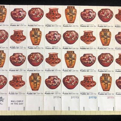 #40  (40) .13 Cent Pueblo Art USA stamp
