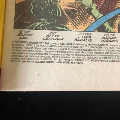 #54 Marvel Comics - Steel Town Rockers #1 1990. 