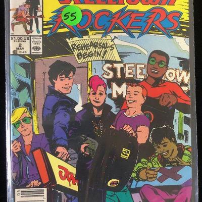 #55 Marvel Comics - Steel Town Rockers #2 1990. 