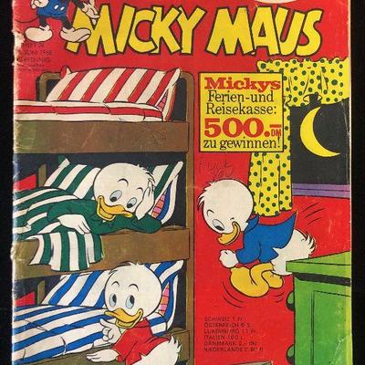 #62 Mickey Maus German Language Comic 1968 