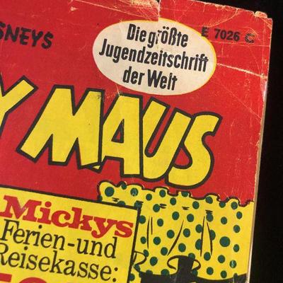 #62 Mickey Maus German Language Comic 1968 