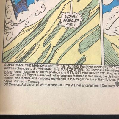 #71 DC Comics - Superman the Man of Steel #21 Mar 93