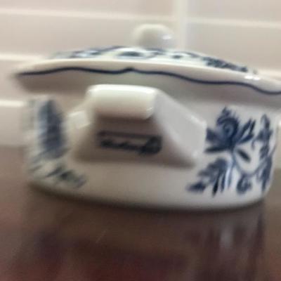 Blue Danube Covered Vegetable Bowl