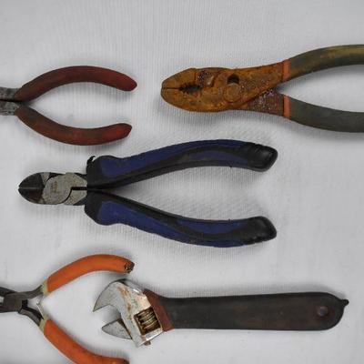 10 pc Pliers Tools Lot