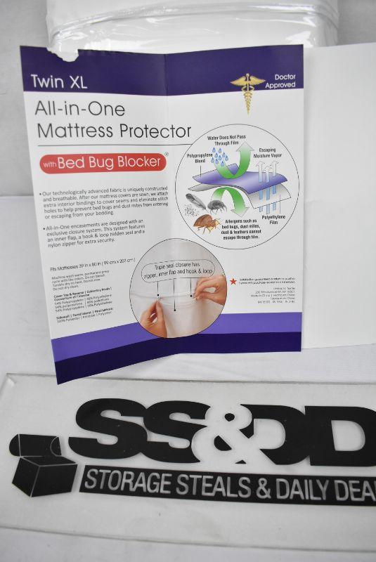 Original Bed Bug Blocker Zippered Mattress Cover Protector, Open