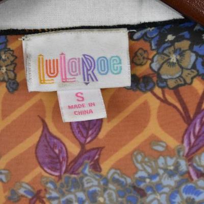 LuLaRoe Lindsay Sheer Coverup with Fringe, Size Small, Floral