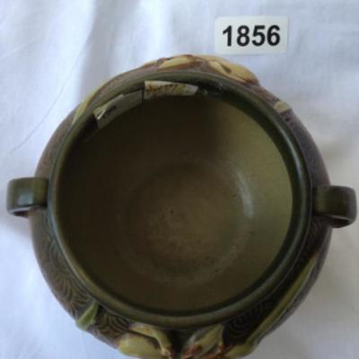 671-4 inch vintage Roseville pottery bowl lot 1856