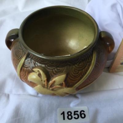 671-4 inch vintage Roseville pottery bowl lot 1856