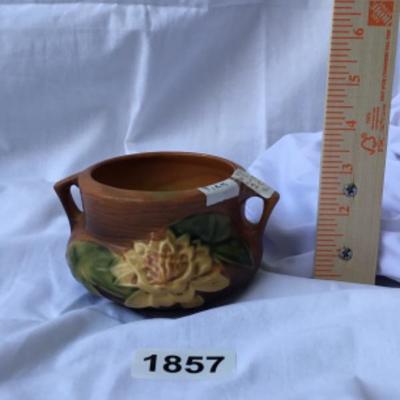 663–3 inch vintage Rosewell pottery bowl lot 1857