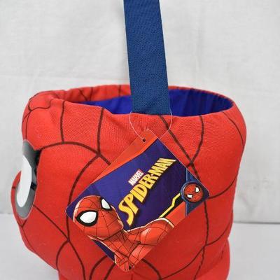 Marvel Spiderman Jumbo Plush Basket/Bucket - New