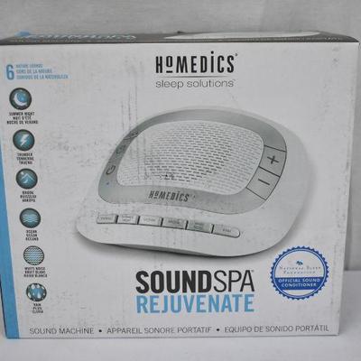 HoMedics Sound Spa Rejuvenate Portable Sound Machine - New