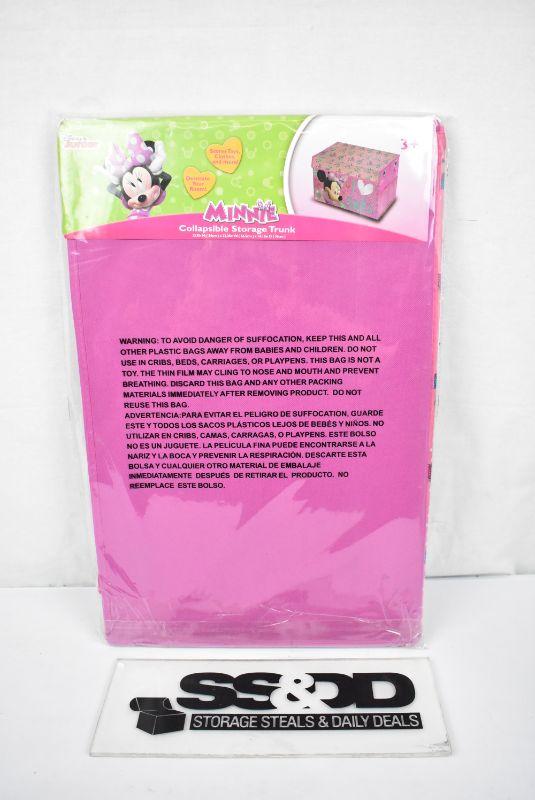 Minnie Mouse Collapsible Toy Storage Trunk New
