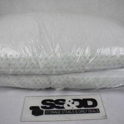 2 King Size Firm Pillows: Mainstays 200TC Cotton Firm Support Pillow - New