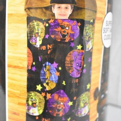 Five Nights at Freddy's Kids Step-In Blanket, 30 x 54, Starry Fright - New