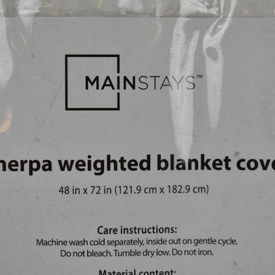 Mainstays Sherpa Cover for Weighted Blankets, 48