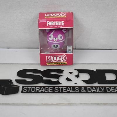 Fortnite Bitty Boomer Cuddle Team Leader - Collectible Bluetooth Speaker - New