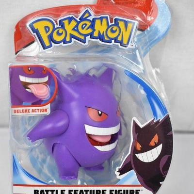 Pokemon Battle Feature Figure - Gengar. Damaged Packaging - New