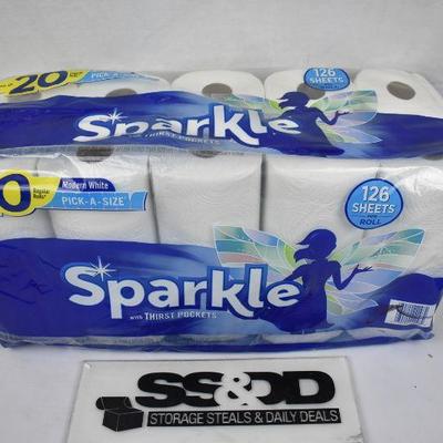 Sparkle Pick-A-Size Paper Towels, 10 Double Rolls - New