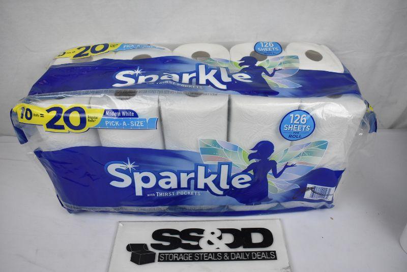 Sparkle PickASize Paper Towels, 10 Double Rolls New