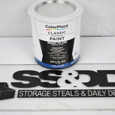 ColorPlace Pre Mixed Ready to Use, Interior Paint, White, Semi-Gloss Finish, 1 Quart ColorPlace Pre Mixed Ready to Use, Interior Paint, White, Semi-Gloss Finish, 1 Quart